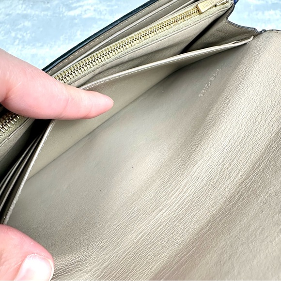 Celine Blue Leather Long Wallet - Picture 11 of 16